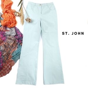 St. John Women's Light Blue Pants Sz 6